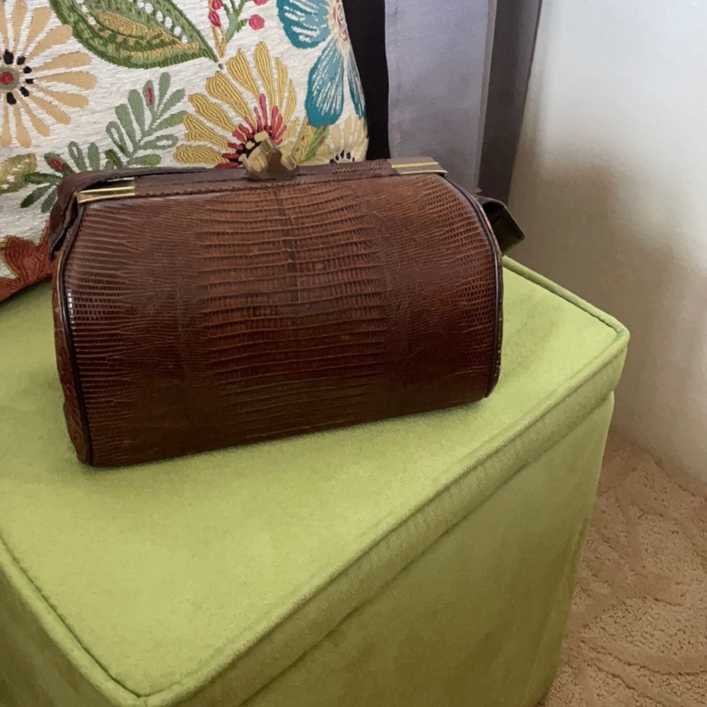 Madwed lizard skin vintage handbag